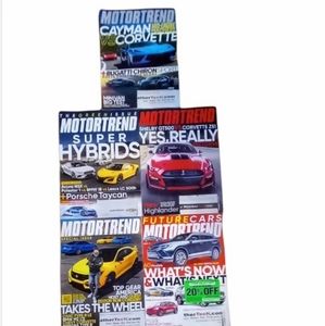 MotorTrend Men Magazine 3 Issues 2020; 2 Issues 2021